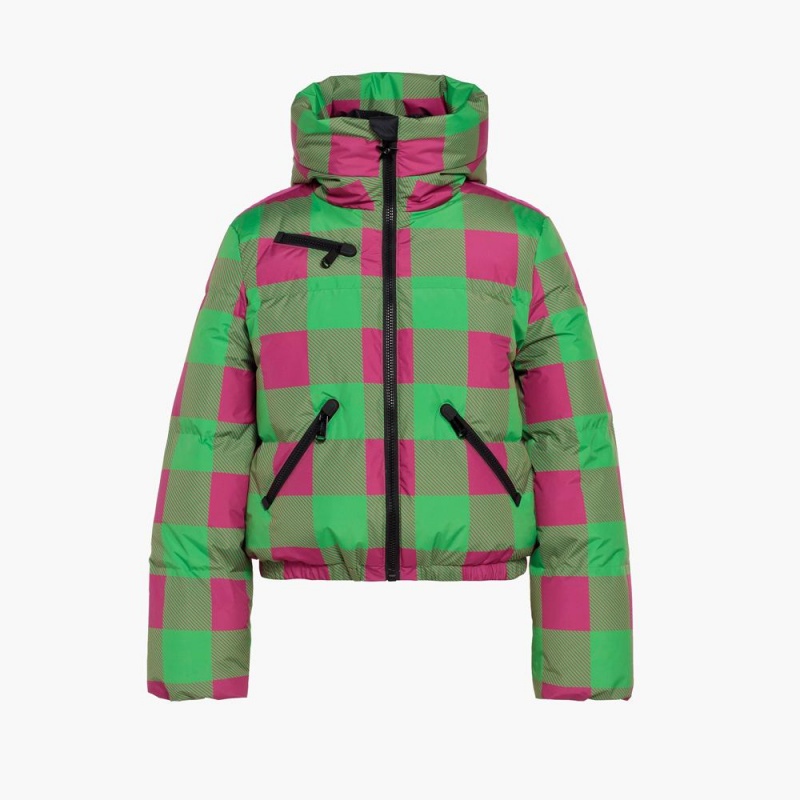 Goldbergh CABIN Skijacke Grün Rosa | GOMDEF608