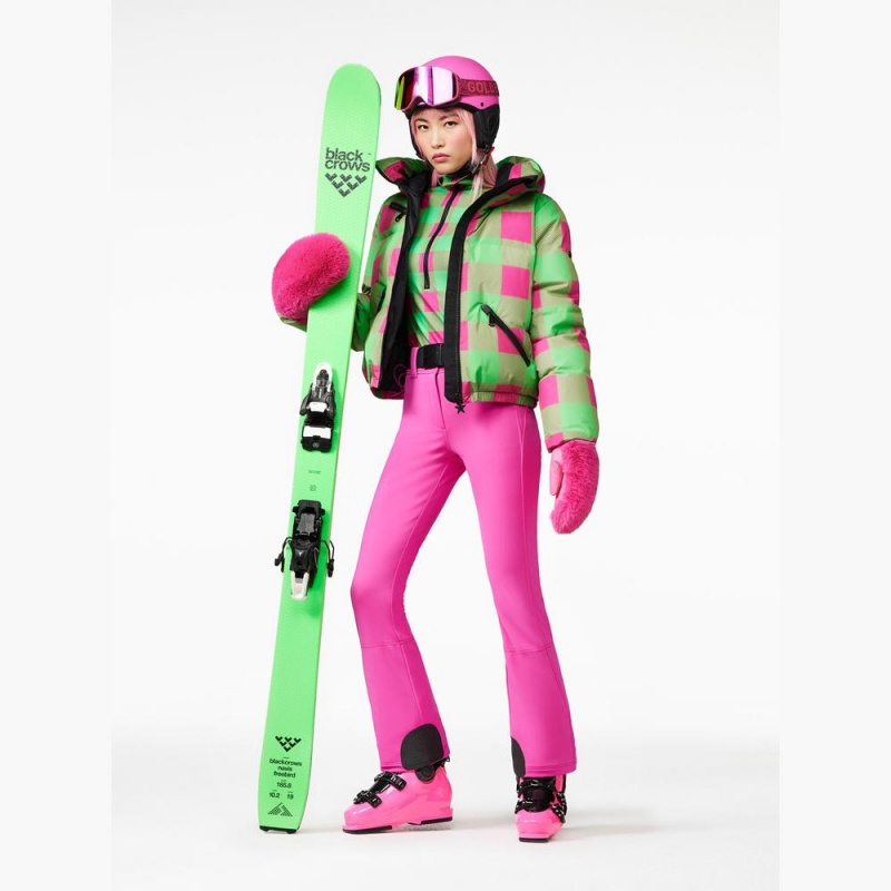 Goldbergh CABIN Skijacke Grün Rosa | GOMDEF608