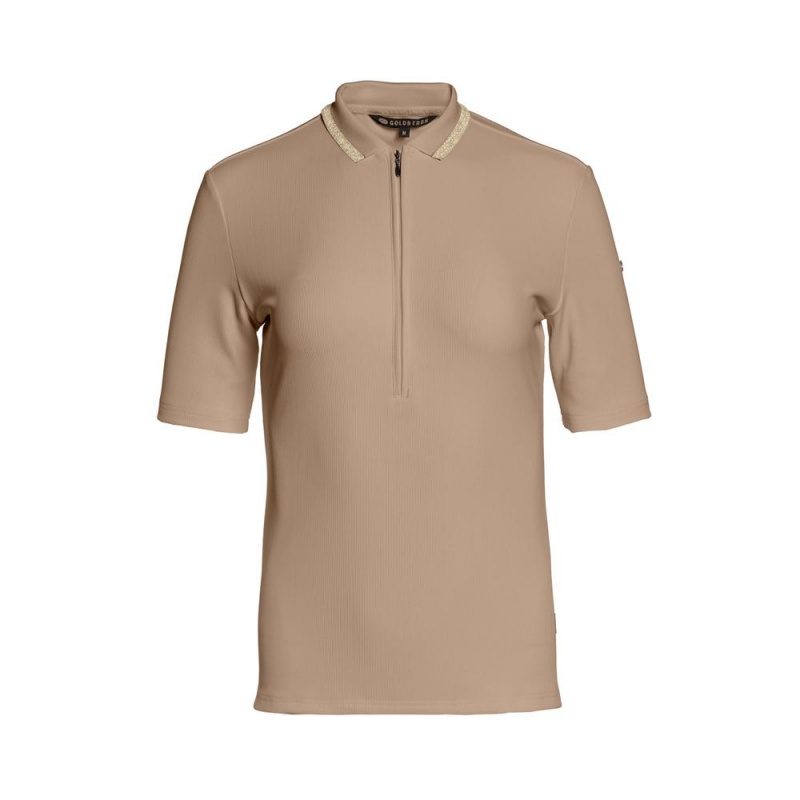 Goldbergh CASSIA short sleeve T-Shirts Braun | EMRXHP430
