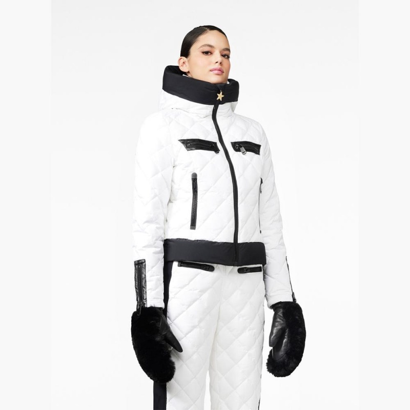 Goldbergh CECILE Skijacke Weiß | YPQKRF493