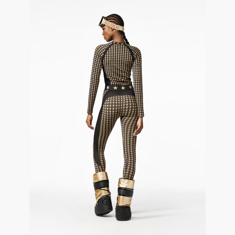 Goldbergh CELESTE baselayer Hose Schwarz | JKNQXM507