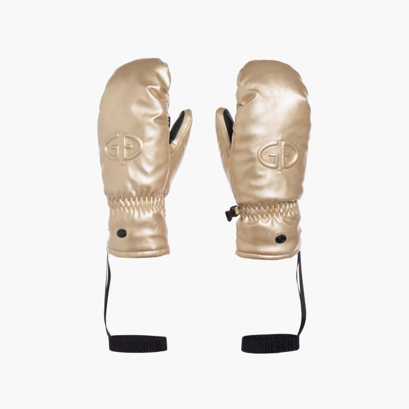 Goldbergh CHARMER Fäustlinge Gold | CGOYUK081