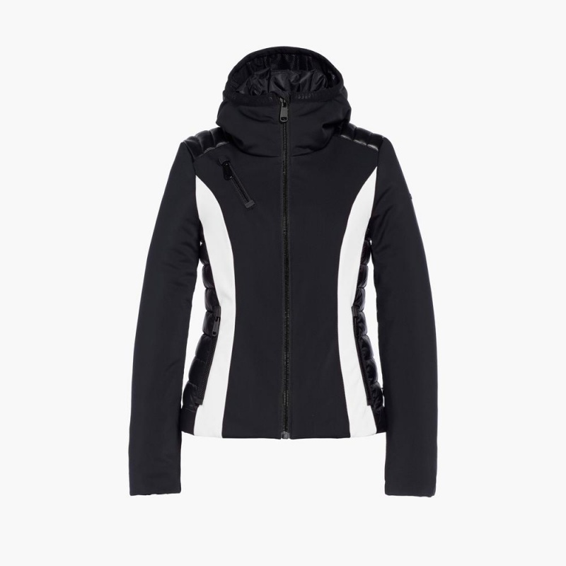 Goldbergh CLASSY Skijacke Schwarz Weiß | BJIYWX682