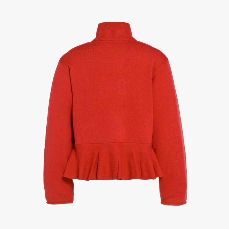 Goldbergh DANGLE long sleeve knit Ski Pullover Orange | WEZCHI362