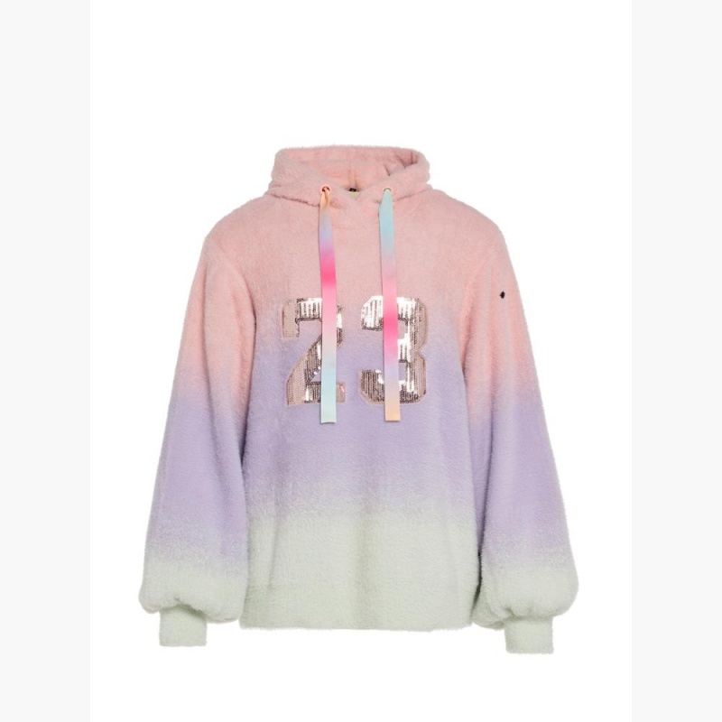 Goldbergh DESIRE hooded knit Hoodie Pink/Purple | NJMAXG695