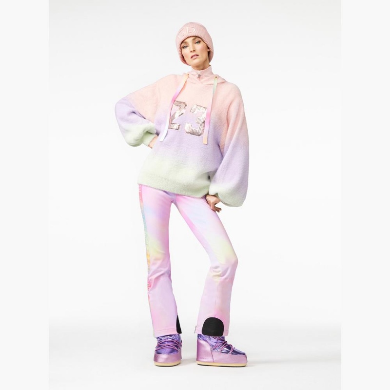 Goldbergh DESIRE hooded knit Hoodie Pink/Purple | NJMAXG695