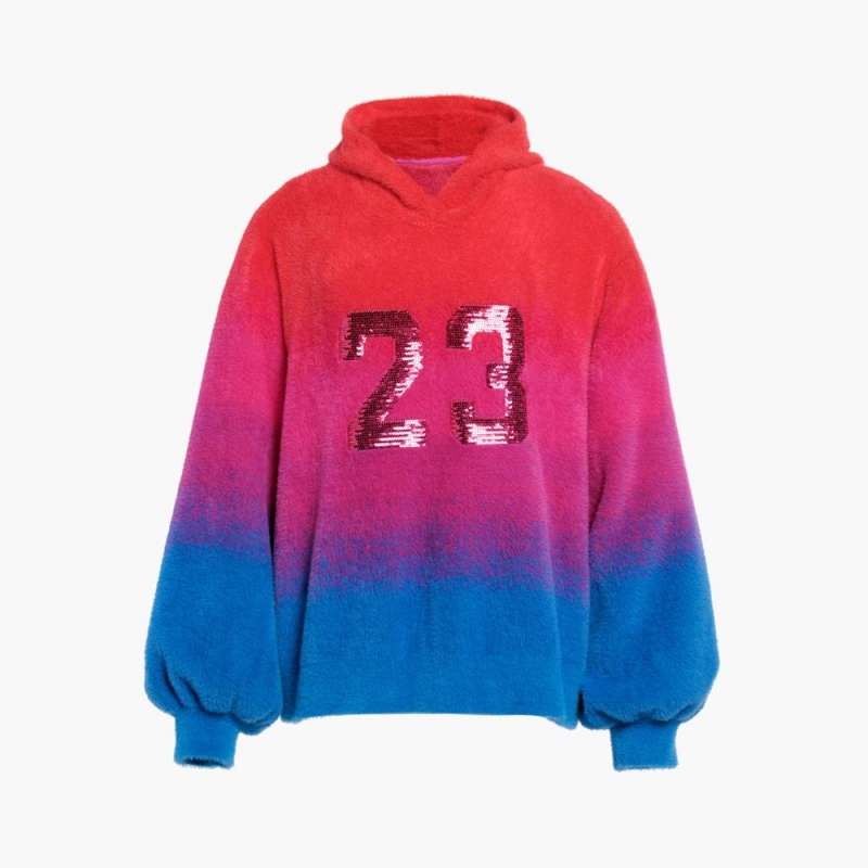 Goldbergh DESIRE hooded knit Hoodie Rot | NXRUOY241