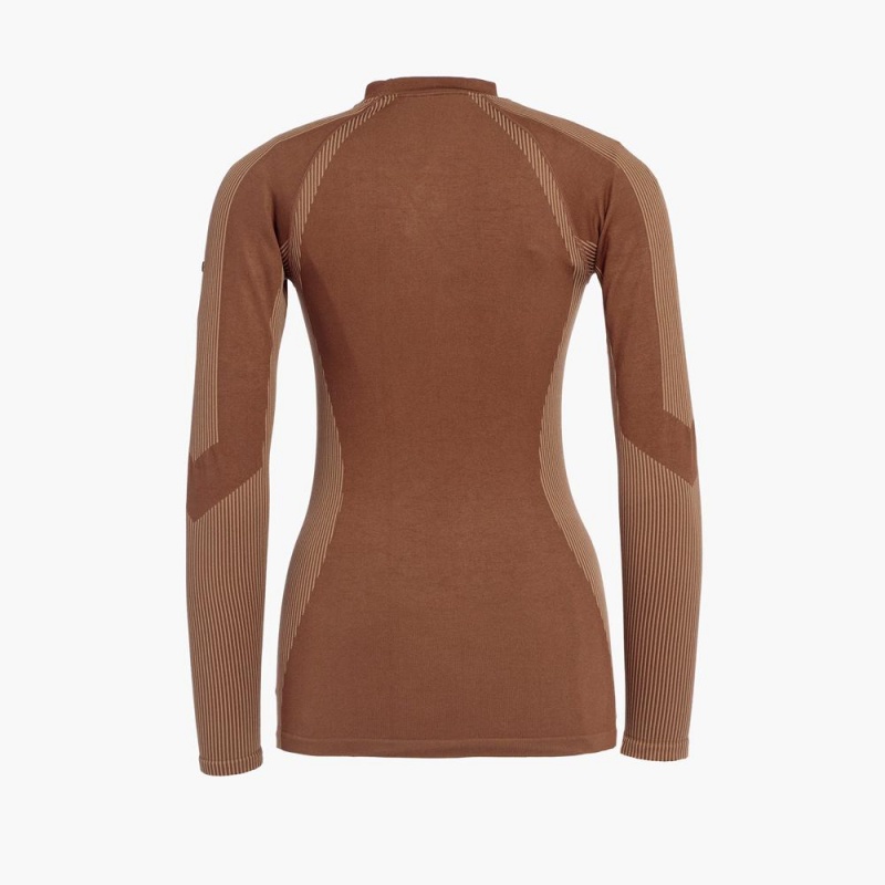 Goldbergh FAST baselayer long sleeve Ski Base Layer Beige | ASPNXR854
