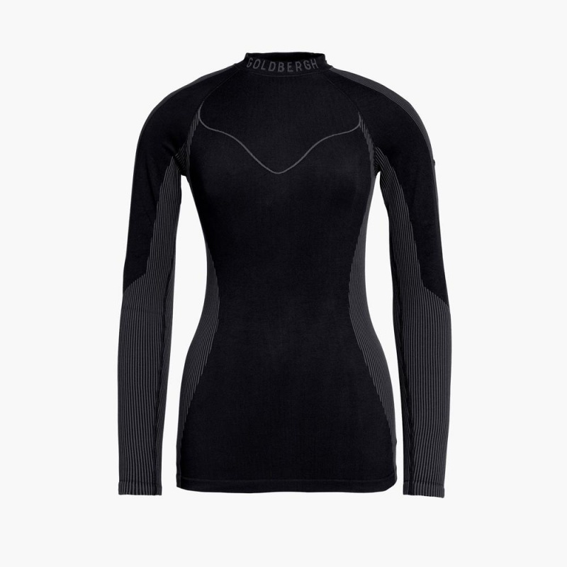 Goldbergh FAST baselayer long sleeve Ski Base Layer Schwarz | HMXONY352
