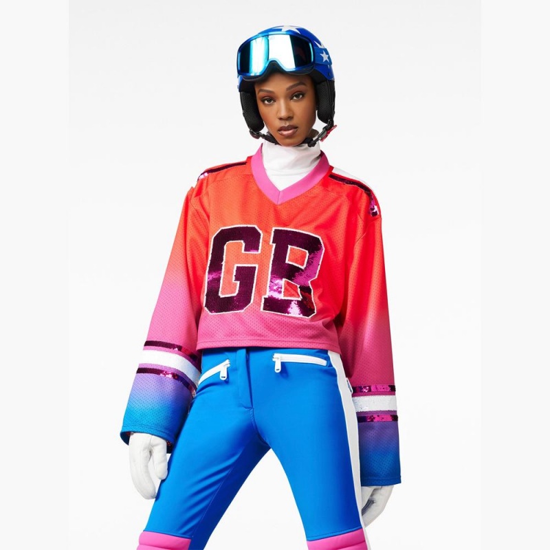 Goldbergh FLOW long sleeve Ski Oberteil Rot | DHKMAS653