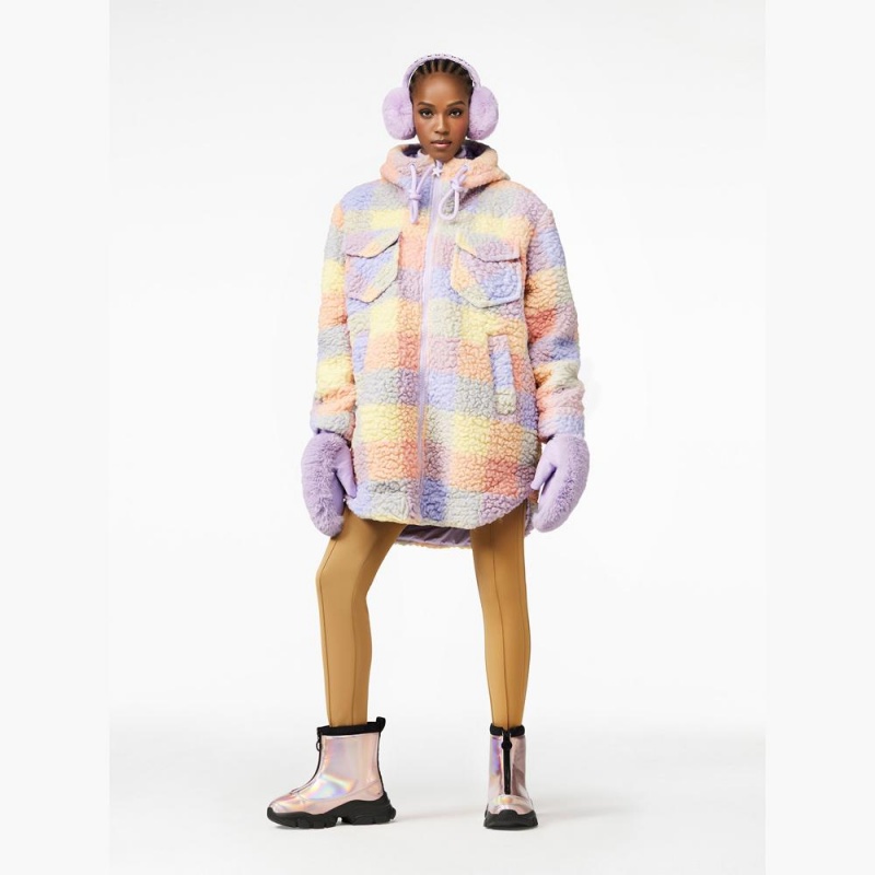 Goldbergh FLUFFY faux fur Ohrenwärmer Lila | CNWPUY145