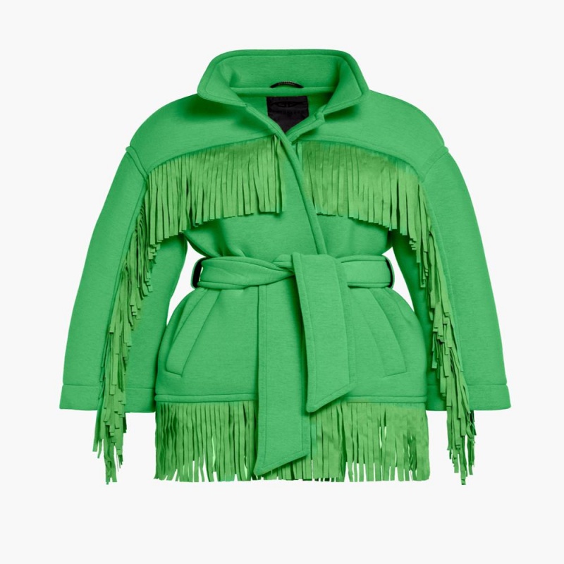 Goldbergh FRINGE Jacke Grün | JDXSKN871