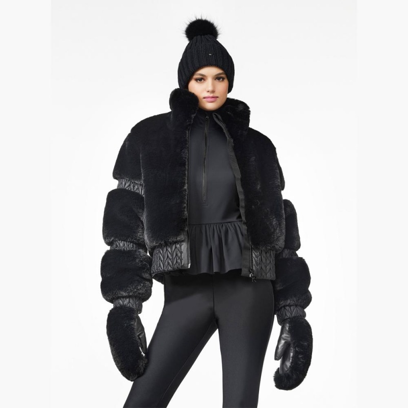Goldbergh FURRY Skijacke Schwarz | NQZFAC873