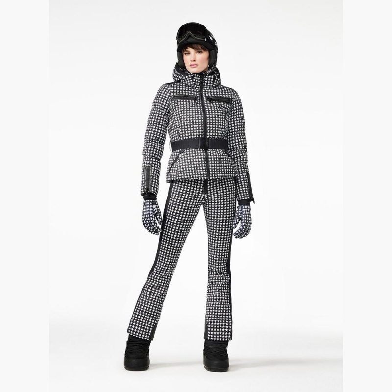 Goldbergh GALAXY Skijacke Schwarz Weiß | FOQLEU951