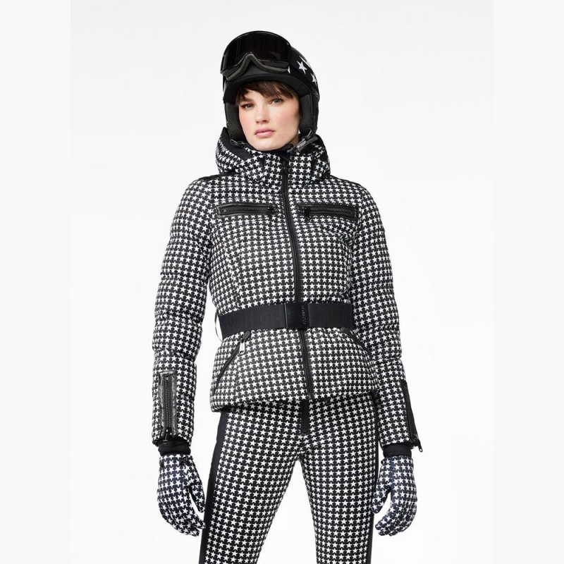 Goldbergh GALAXY Skijacke Schwarz Weiß | FOQLEU951