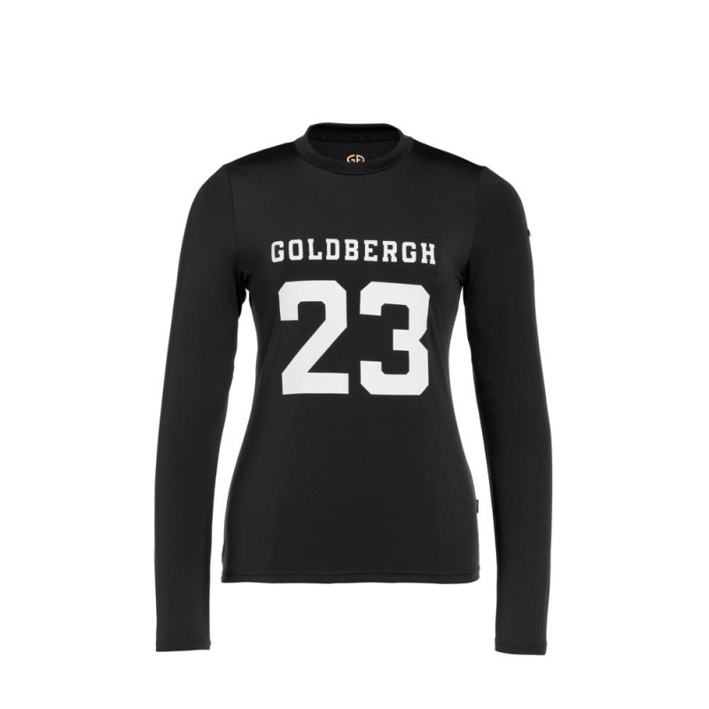 Goldbergh GAME long sleeve T-Shirts Schwarz | JPCERV407