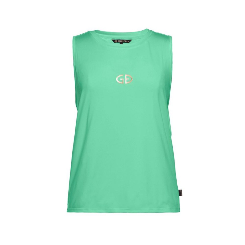 Goldbergh GIGI sleeveless Tanktop Grün | UCPAJQ874