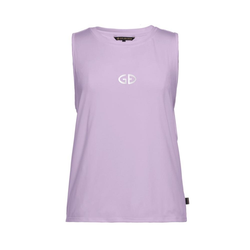 Goldbergh GIGI sleeveless Tanktop Lila | HVDXJU381