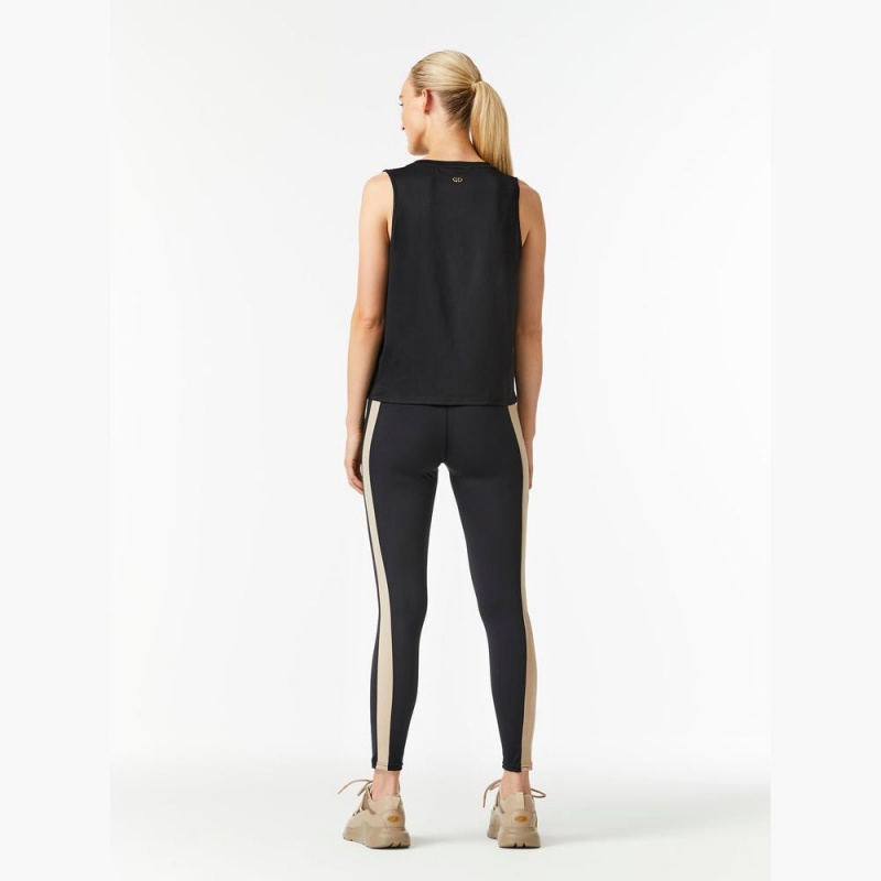 Goldbergh GIGI sleeveless Tanktop Schwarz | HZGWFR891