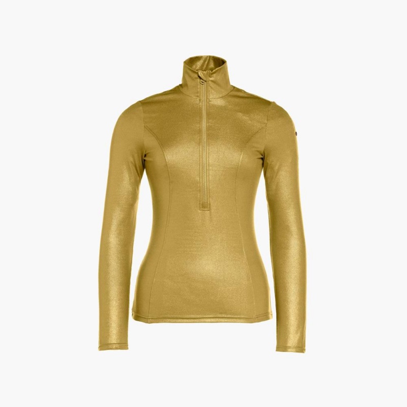Goldbergh GLAMOUR Ski Pully Gold | BIRMHV847