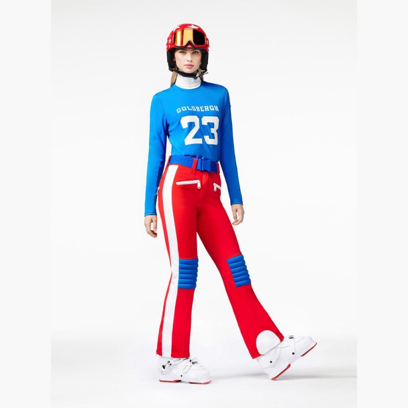 Goldbergh GOALIE Skihose Rot | LQHEXP536