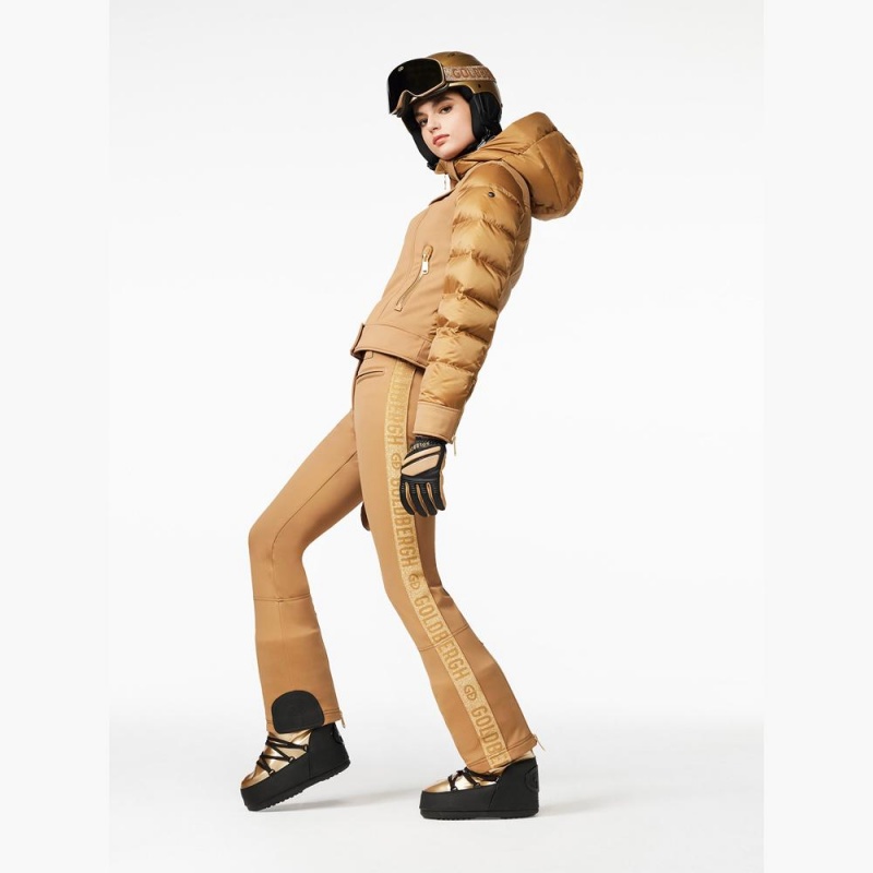Goldbergh GOLDEN EDGE Skihose Braun | STWMDZ264