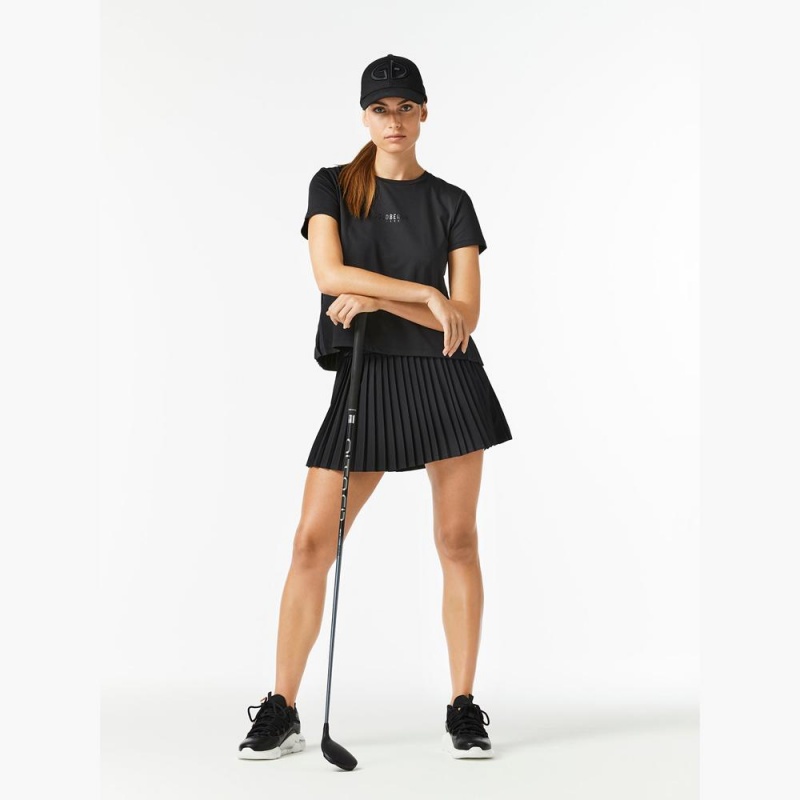 Goldbergh GROOVE short sleeve T-Shirts Schwarz | GCPTKR653