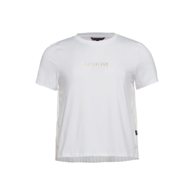 Goldbergh GROOVE short sleeve T-Shirts Weiß | TLEVFR563