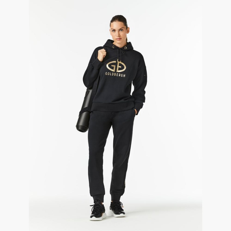 Goldbergh HARVARD Hoodie Schwarz | BEGKXF472