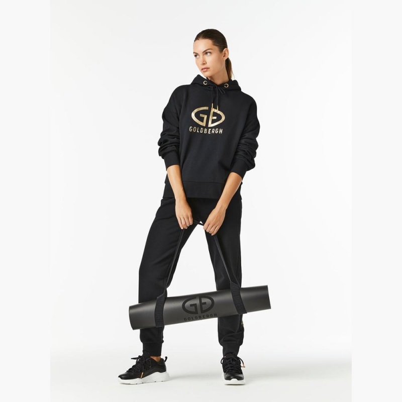 Goldbergh HARVARD Hoodie Schwarz | BEGKXF472
