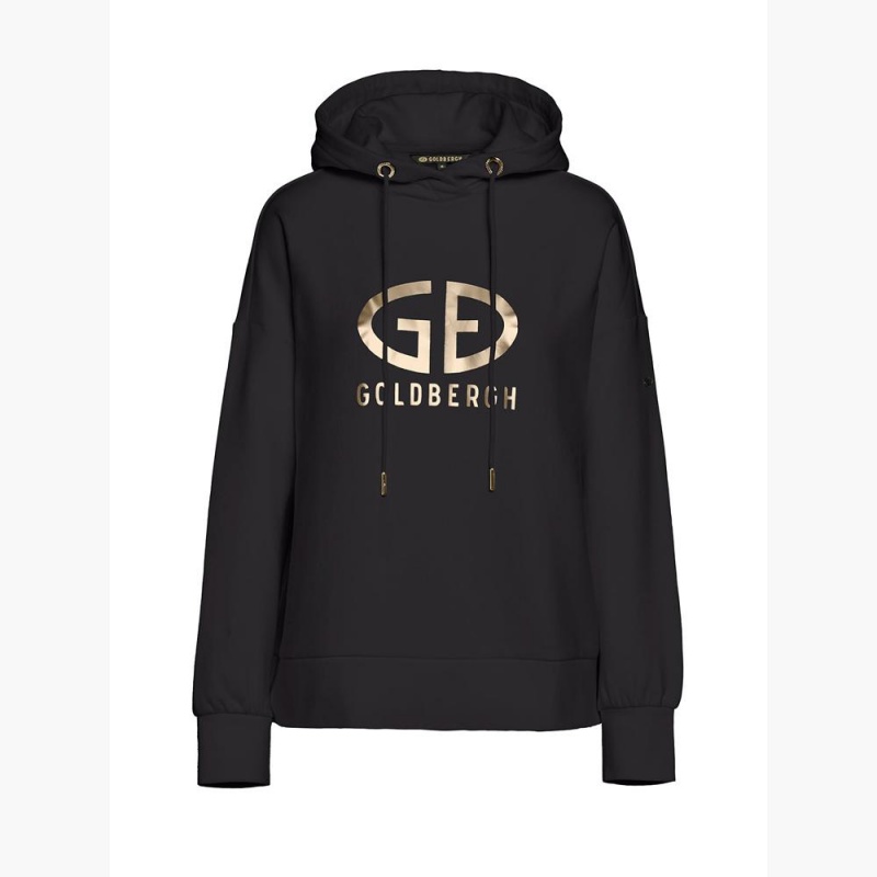 Goldbergh HARVARD Hoodie Schwarz | BEGKXF472