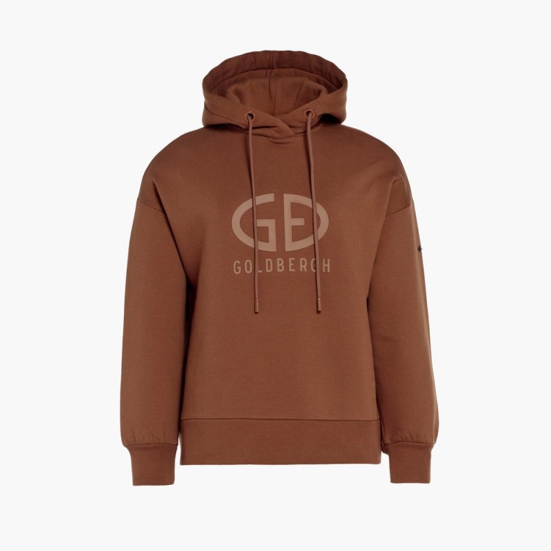 Goldbergh HARVARD hooded sweater Hoodie Beige | SCVBEN604