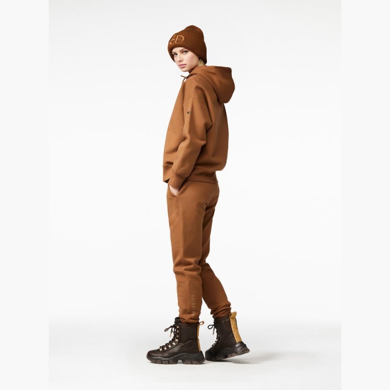Goldbergh HARVARD hooded sweater Hoodie Beige | SCVBEN604