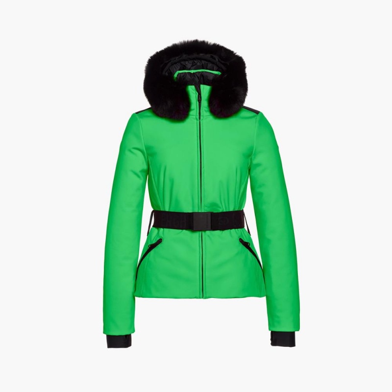 Goldbergh HIDA faux border Skijacke Grün | AHYMOT318