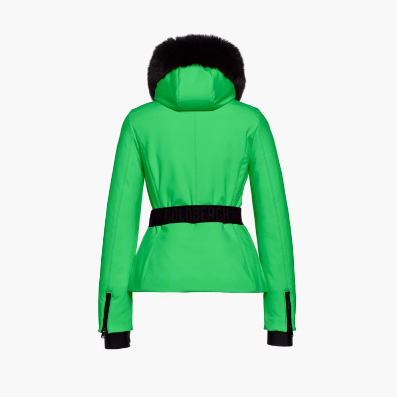 Goldbergh HIDA faux border Skijacke Grün | AHYMOT318