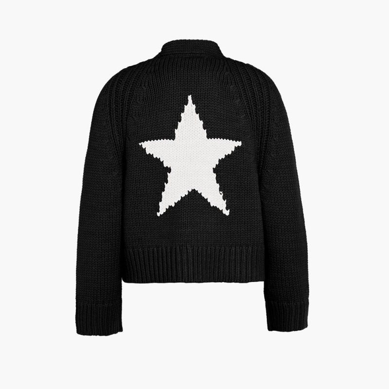 Goldbergh JOLIE knit cardigan Ski Pullover Schwarz | AJNIQK804