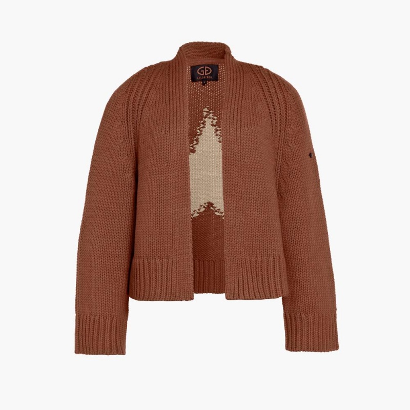 Goldbergh JOLIE knit cardigan Ski Pullover Beige | BOSIWR963