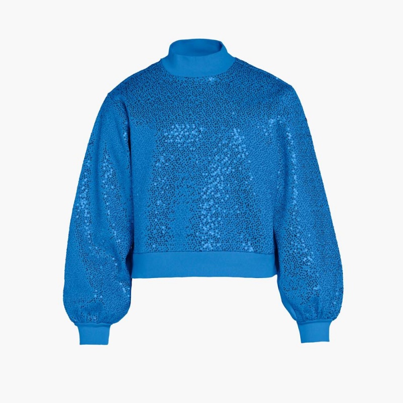Goldbergh LOLA round neck Ski Pullover Blau | JDWHYZ834