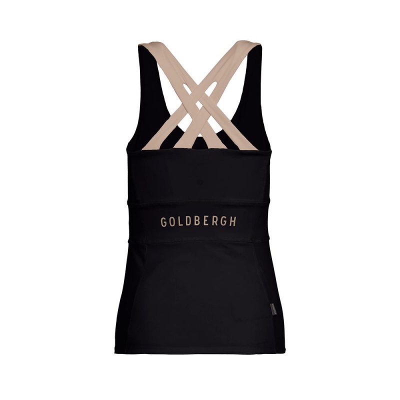 Goldbergh MANHATTAN with cups Tanktop Braun | SVBGHL071
