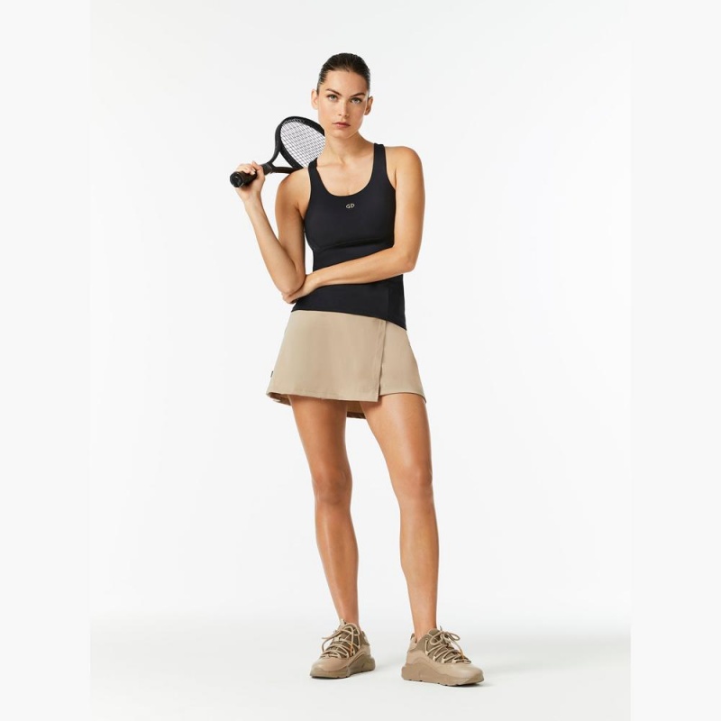Goldbergh MANHATTAN with cups Tanktop Braun | SVBGHL071