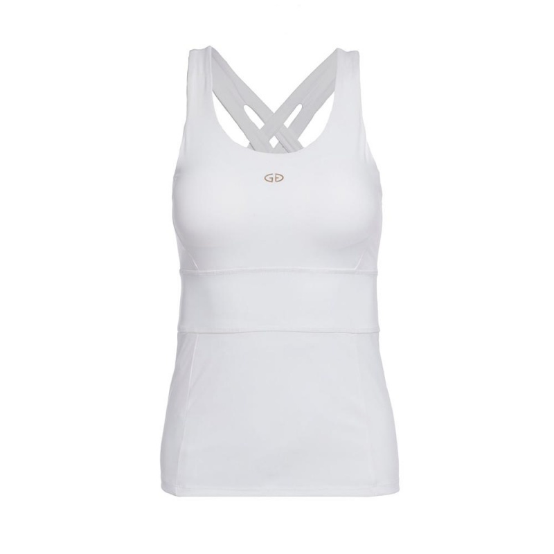 Goldbergh MANHATTAN with cups Tanktop Weiß | RCZLHE160