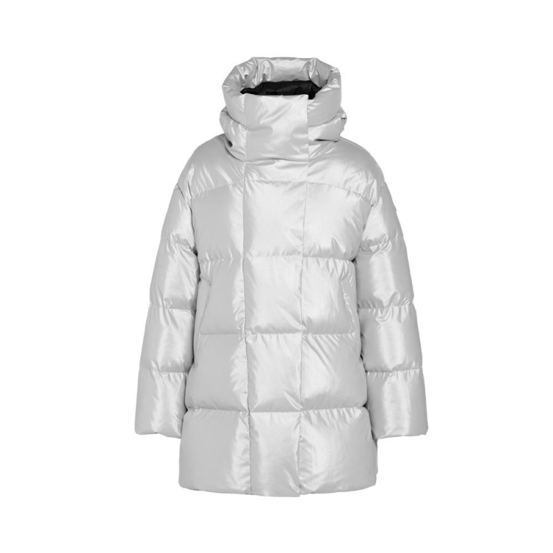 Goldbergh METALLIC Jacke Silber | CKWMJA487