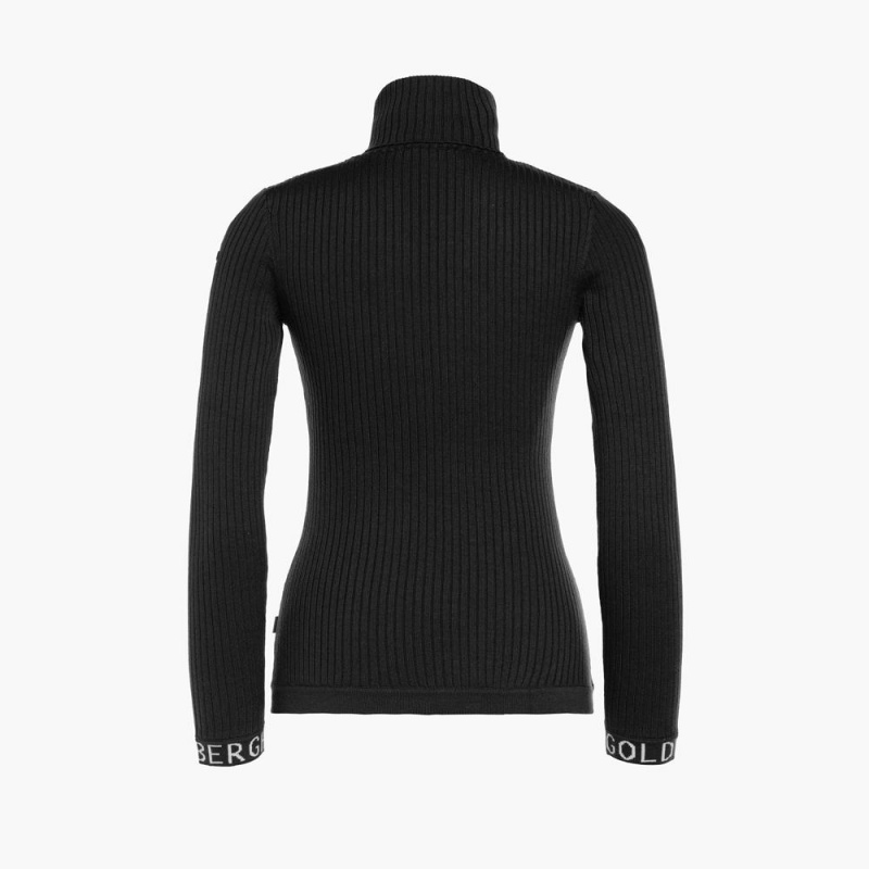 Goldbergh MIRA long sleeve knit Ski Pullover Schwarz | CXGDZE049