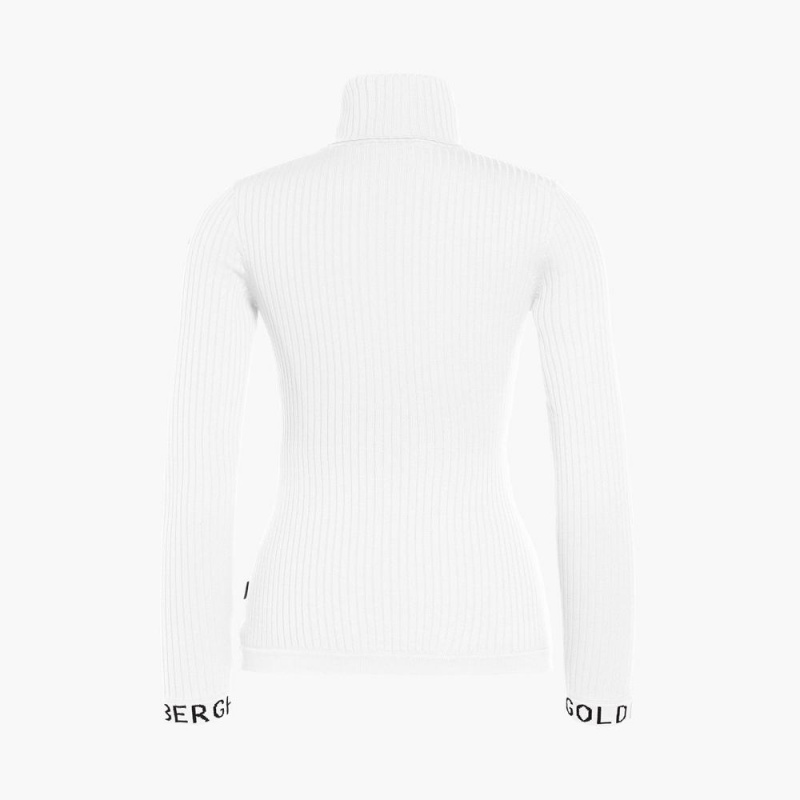 Goldbergh MIRA long sleeve knit Ski Pullover Weiß | DHRGUL084