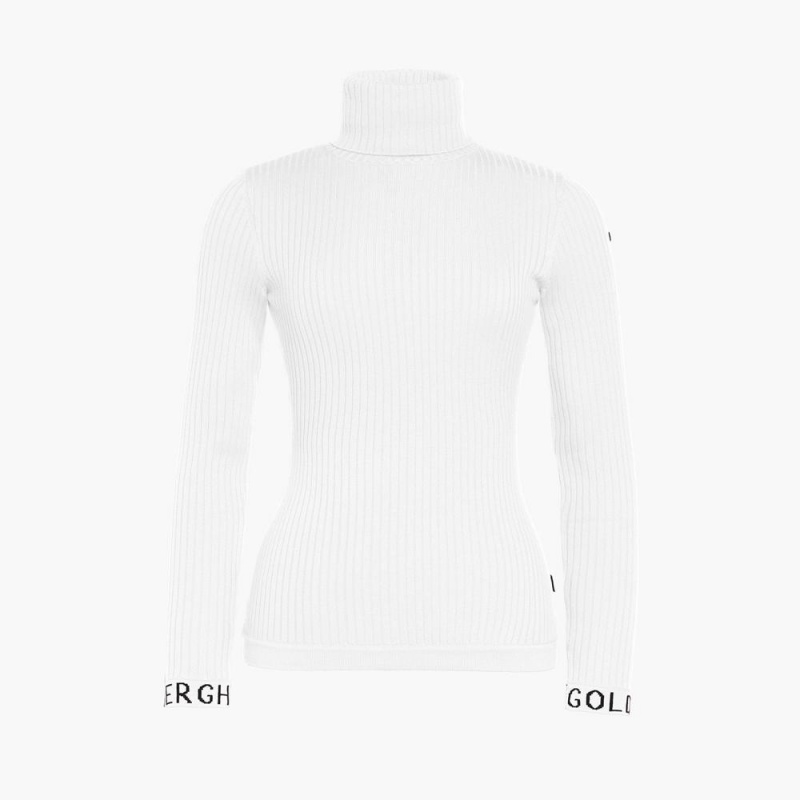 Goldbergh MIRA long sleeve knit Ski Pullover Weiß | DHRGUL084