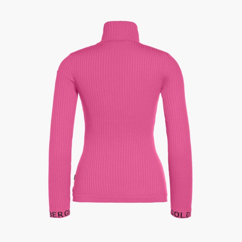 Goldbergh MIRA long sleeve knit Ski Pullover Rosa | TKWULE203