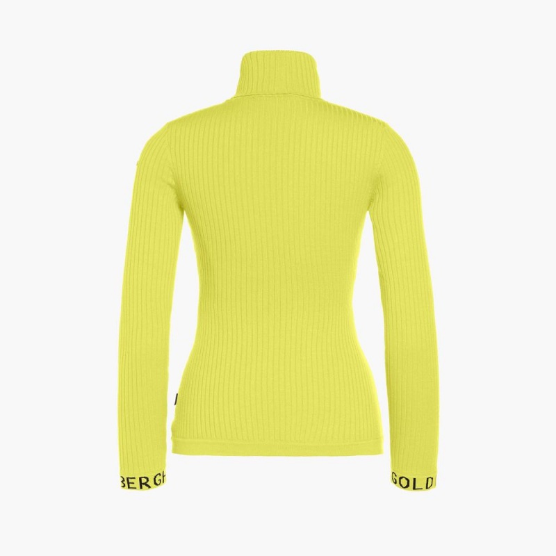 Goldbergh MIRA long sleeve knit Ski Pullover Hellgrün | BYNHMW621