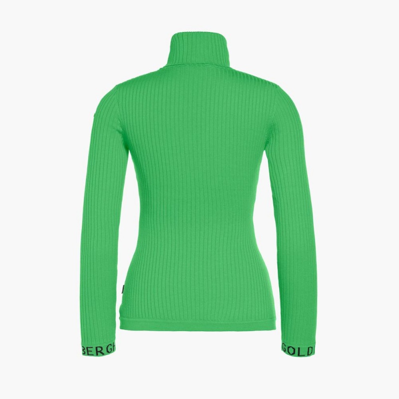 Goldbergh MIRA long sleeve knit Ski Pullover Grün | FTXQWG704