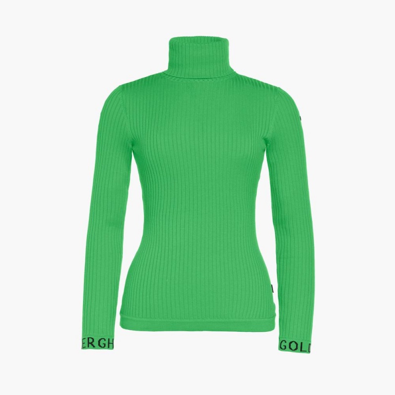 Goldbergh MIRA long sleeve knit Ski Pullover Grün | FTXQWG704