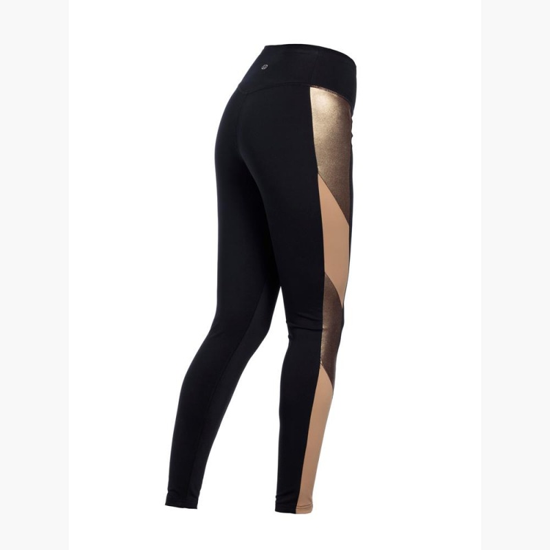 Goldbergh Mosaic Leggings Gold | DUFVMT581